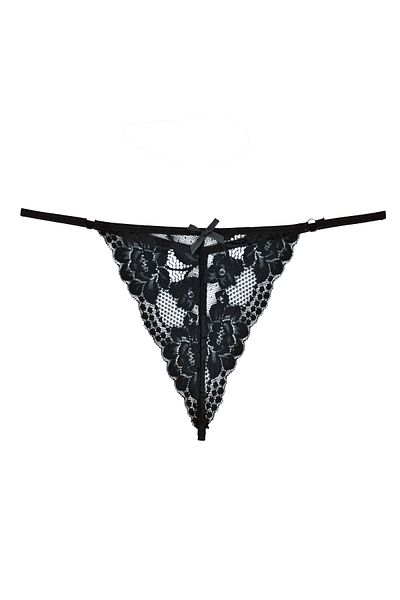 Zena 2-Piece Lace Front and String Back Women's String Panties