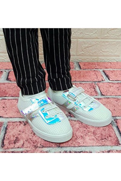 GEZER 3045-3046 Beyaz Renk Kız Çocuk Sneaker Spor Ayakkabı