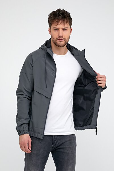 çerme Erkek Slim Fit Su Ve Rüzgar Geçirmez Mevsimlik Mont