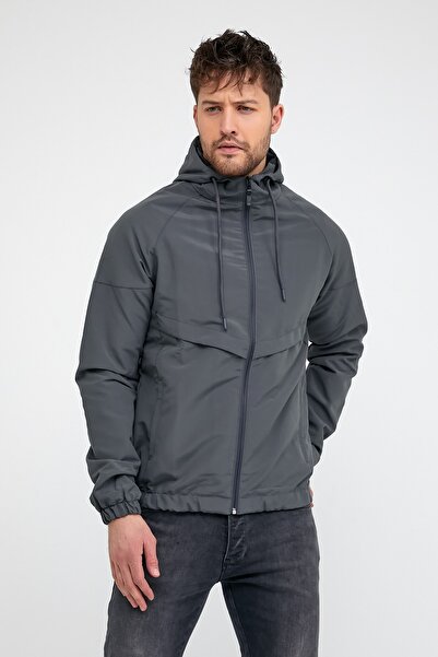 çerme Erkek Slim Fit Su Ve Rüzgar Geçirmez Mevsimlik Mont