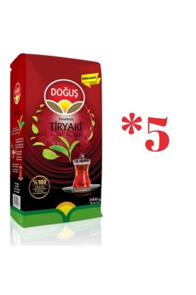 Doğuş شاي ترياكي البحر الأسود 1000 جرام × 5 قطع = 5000 جرام (2500 إبريق شاي)