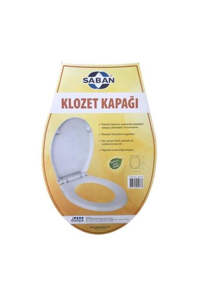 Saban Yetişkin, Klozet Kapağı - Beyaz - Yerli Üretim