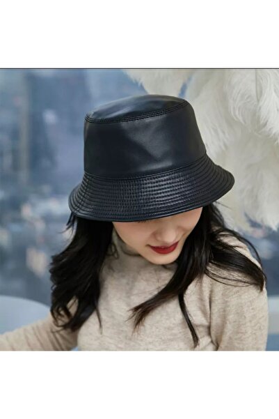 Kardelen Butik Denizli قبعة دلو جلدية