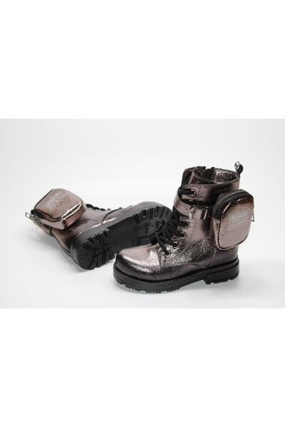 Ensa Kız Çocuğu Ortopedik Kaymaz Taban Cüzdanlı Fermuarlı Bot