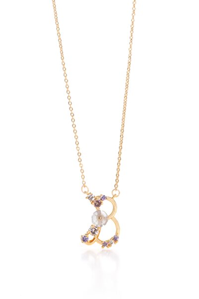 Sortie Aksesuar Italyan Tasarım Flowers Zirkon Manolya Çiçek Figürlü Harf Kol...