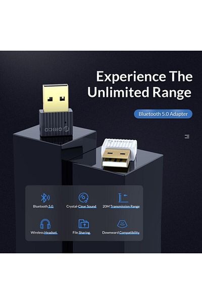 Schulzz Orico Bluetooth Adapter 5.0 Rtl Mini Dongle Usb Receiver Transmitter Black