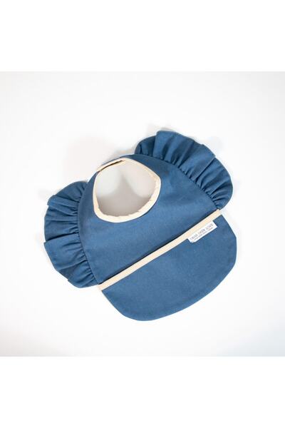 Dear Deer Love مريلة مقاومة للسوائل، مريلة جينز مكشكشة