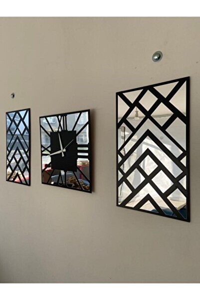 Genel Markalar Özel Seri Aynalı Saat Ve Tablo Seti A101