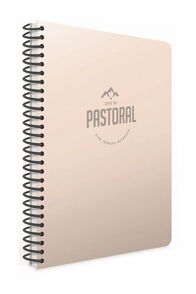 Gıpta Pastoral 4-Piece A4 120 Sheets Lined Spiral PP Cover Notebook
