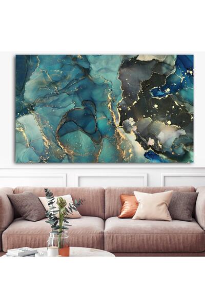 Sebenta Dev Boyut Dekoratif Sürreal Tasarım Renklerin Dansı Kanvas Tablo