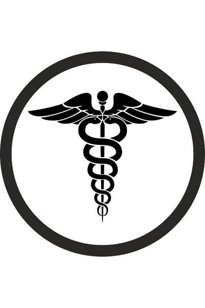 TSC 2 bucăți autocolant cu logo Doctor Lipire 10 cm colorat rezistent la apă