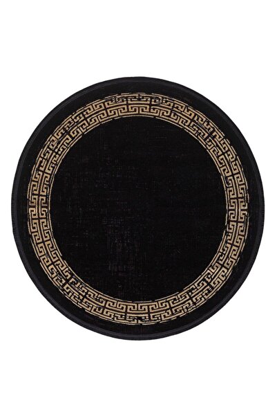 GÜMÜŞSUYU Halı Black&brown Yuvarlak Koleksiyonu 11298 Siyah