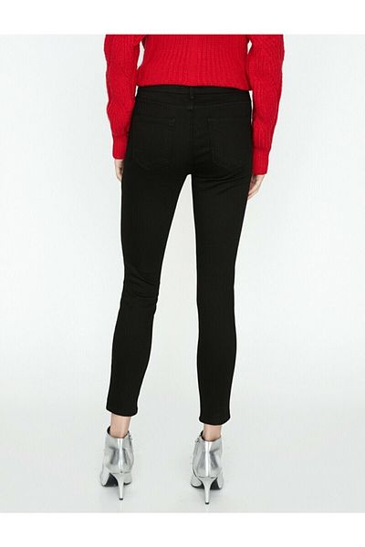 Trn JNS Pantaloni Tess Gold Black Jeans Denim (SKYBLACK)