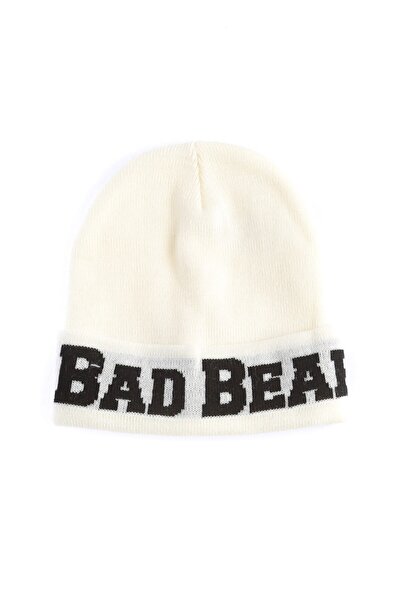Bad Bear 21.02.41.004_قبعة رجالية بيضاء عادية ذات قالب قياسي