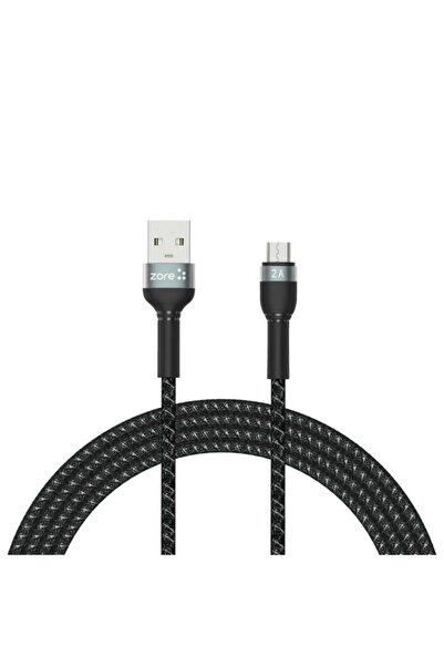 UnDePlus Shira Serisi Micro Usb Kablo 2 Metre Siyah