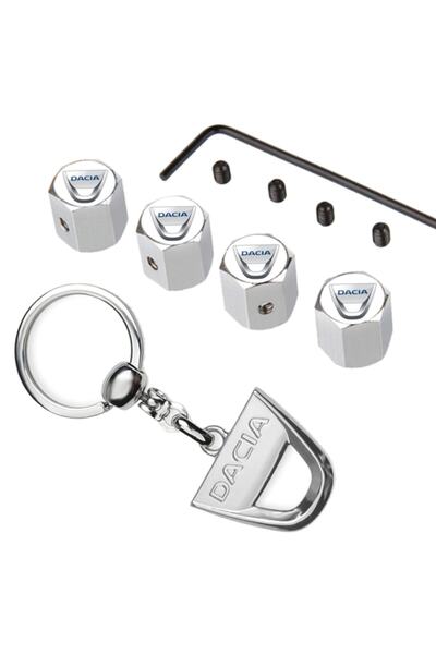 GARDENAUTO Dacia Dokker капачка за клапан от хромирана сплав и ключодържател