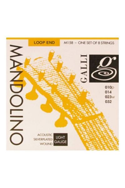 GALLİ M158 Silver Plated Mandolin Wire Set, Light 10-32