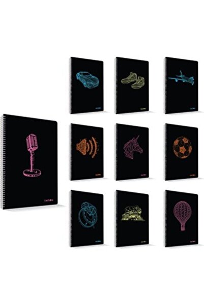 Çınar Copertă Freestyle P.p A4 cu 96 de foi, spiralată, liniată