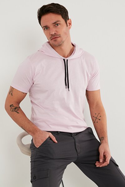 Buratti Ανδρικό μπλουζάκι με κουκούλα από 100% βαμβάκι Slim Fit 5412021