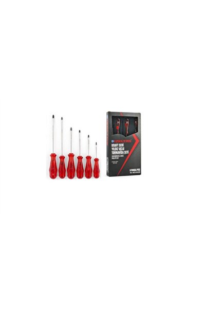 İzeltaş إيزيلاتش 4120008106   طقم مفك براغي من سلسلة كرافت 6 قطع