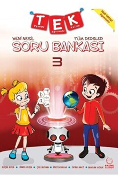 Palme Yayınevi 3. Sınıf Tüm Dersler Yeni Nesil Soru Bankası 9786052826737 Yen...