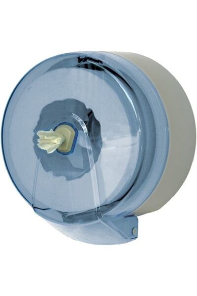 Vialli Smart Roll Toilet Paper Dispenser - Clear Blue Plastic 910181