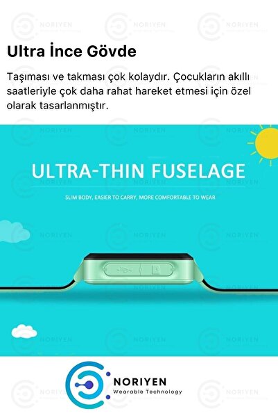 SİNCARLAR ELEKTRONİK Çocuk Takip Saati Kameralı Sim Kartlı Ortam Dinleme Gps Sos Özellikli Erkek Çocuk Akıllı Saat Mavi