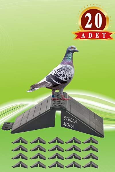 MUTLU TAVUKÇULUK Tünek Güvercin Bekar Tüneği 20 Adet Plastik Kuş Yuvalık Burs...