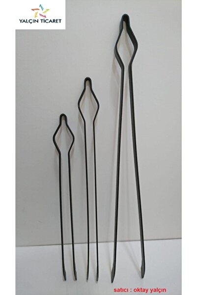 Oktay Elektrostatik Toz Boyalı Demir Maşa - Mangal Soba Ateş Maşası 3lü Takım...