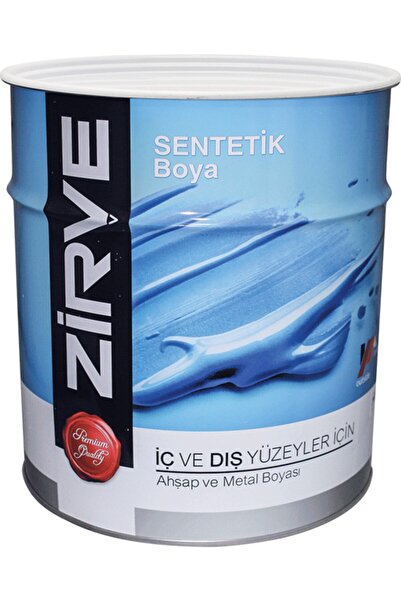 Genel Markalar Zirve Sentetik Yağlı Boya 0,7 Lt Bayrak Kırmızı Ahşap Ve Metal...