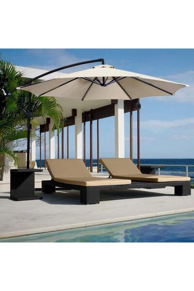 Bidesenal Ampul Şemsiye Kılıfı , Su Geçirmez Koruma Kılıfı Bej Renk Aş02