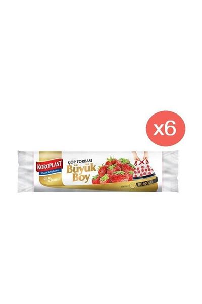 Koroplast Strawberry Drawstring Large Garbage Bag 10 x 6 Pack