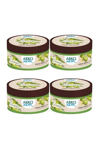 ARKO Nem Krem Değerli Yağlar Zeytinyağlı 250 Ml 4'lü Set