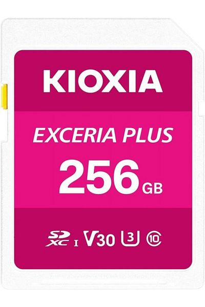 Kioxia بطاقة ذاكرة كيوكسيا Lnpl1m256gg4 سعة 256 جيجابايت Normalsd Exceria Plus C10 U3 V30 Uhs1 R98