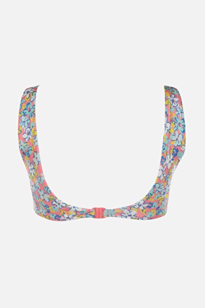 Trendyol Collection Floral Patterned Bandeau Bikini Top TBESS22BU0102