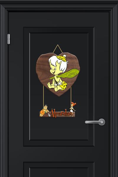 Kapbirhediye Bebek Odası Ahşap Kapı Süsü