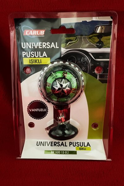 Carub Etiketçilere Araç Içi Işıklı Pusula Vantuzlu
