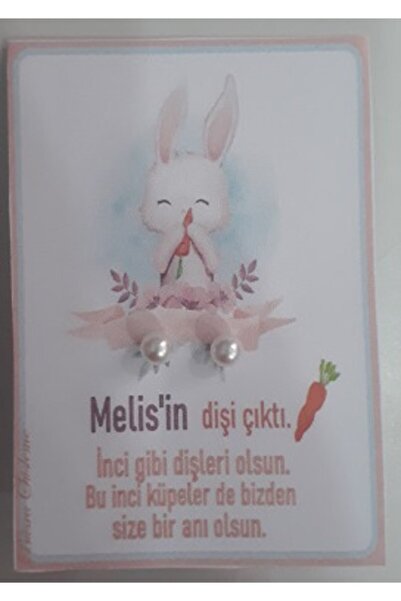 Büşra Süsleme Incili Küpe Diş Buğdayı Hediyeliği 25 Li