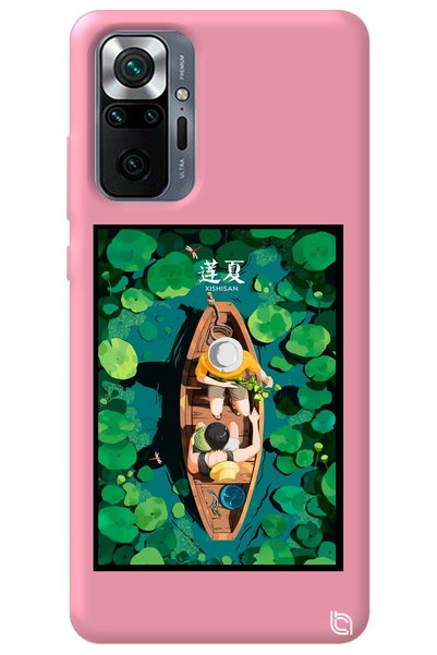 WANNA PROTECT Xiaomi Redmi Note 10 Pro Pink Color Premium Velvet Inside Boat ...