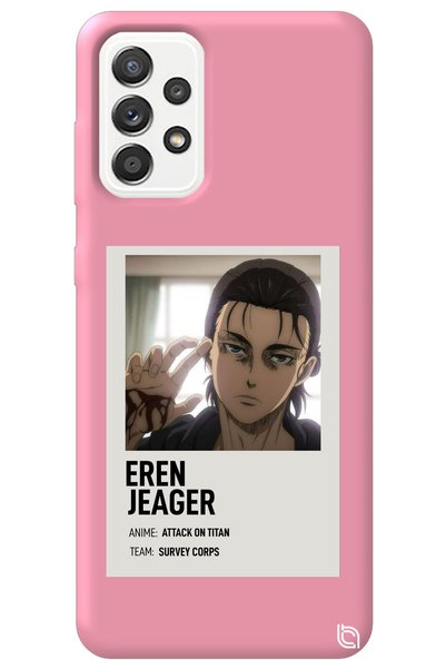 WANNA PROTECT Samsung Galaxy A52 Pink Premium Velvet Inside Attack on Titan P...