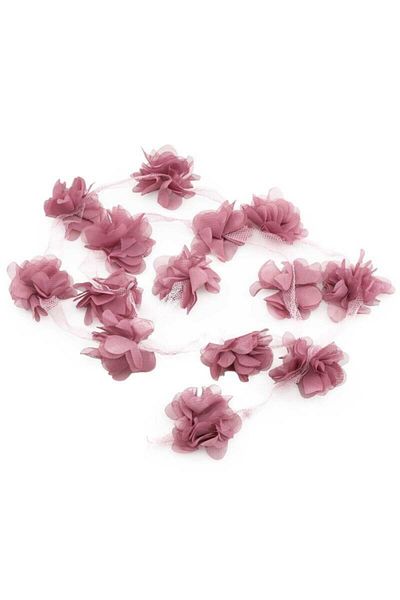 Simisso Laser Cut Ribbon Flower Dark Dusty Rose 1 Mt – Decorative Ribbon