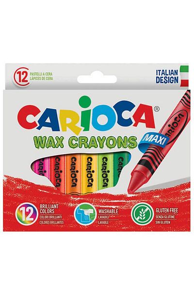 CARIOCA 12 Pack Wax Paste Paint Cave