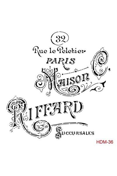 Cadence Home Decor Midi Stencil Boyama Şablonu 25x25 Cm. Hdm-36