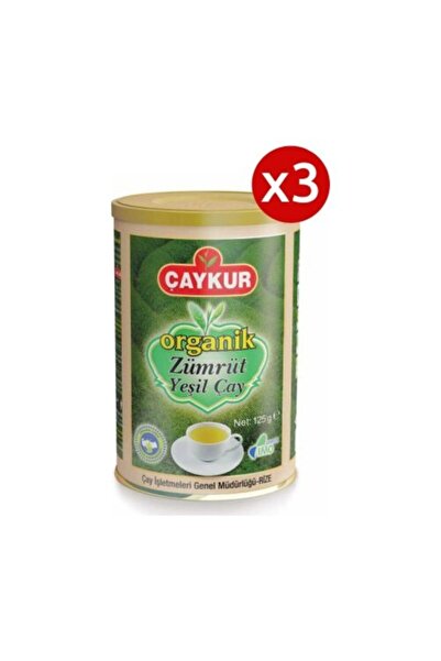 Çaykur شاي أخضر زمردي عضوي 125 جرام