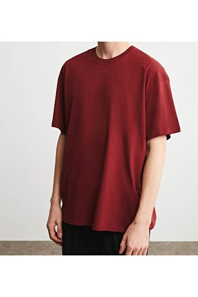 FATELLA Muška tanka Pamučni džersej obična okrugla okrugla kragna Oversize kr...