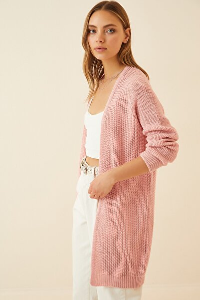 Happiness İstanbul Női rózsaszín Thessaloniki Kötött Basic Kötött Kardigán YG00095