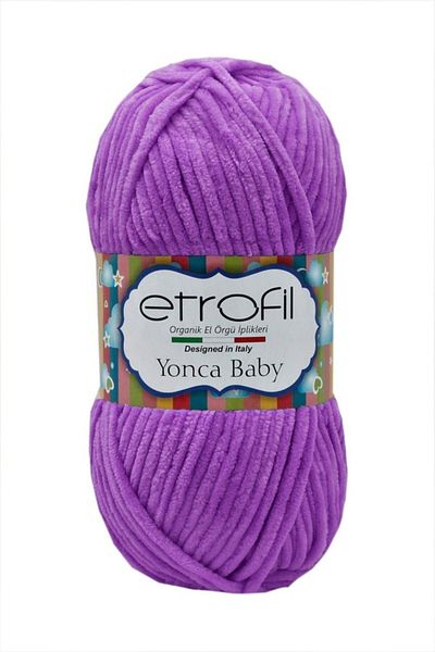 Etrofil Yonca Baby Kadife Σχοινί 70610 Σκούρο Μωβ