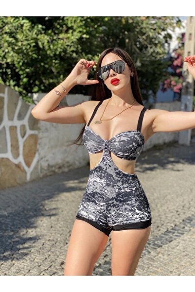 KAYAHAN COLLECTION Zebra Kısa Tulum