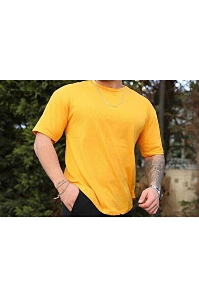 FATELLA Muška tanka Pamučni džersej obična okrugla okrugla kragna Oversize kr...