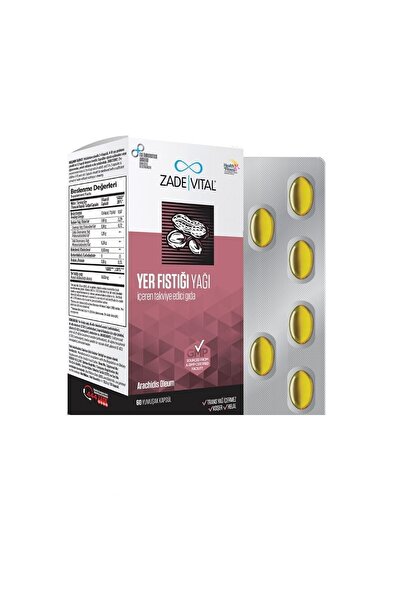 Zade Vital Yer Fıstığı Yağı 60 Yumuşak Kapsül